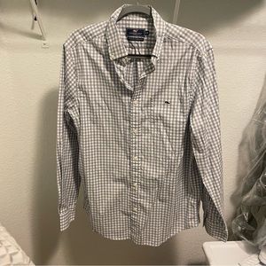 Vineyard Vines Checkered Button-Up - Size Medium
